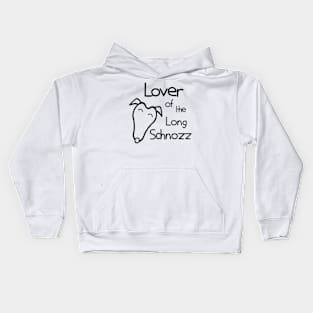 Greyhound/whippet Lover Black Kids Hoodie